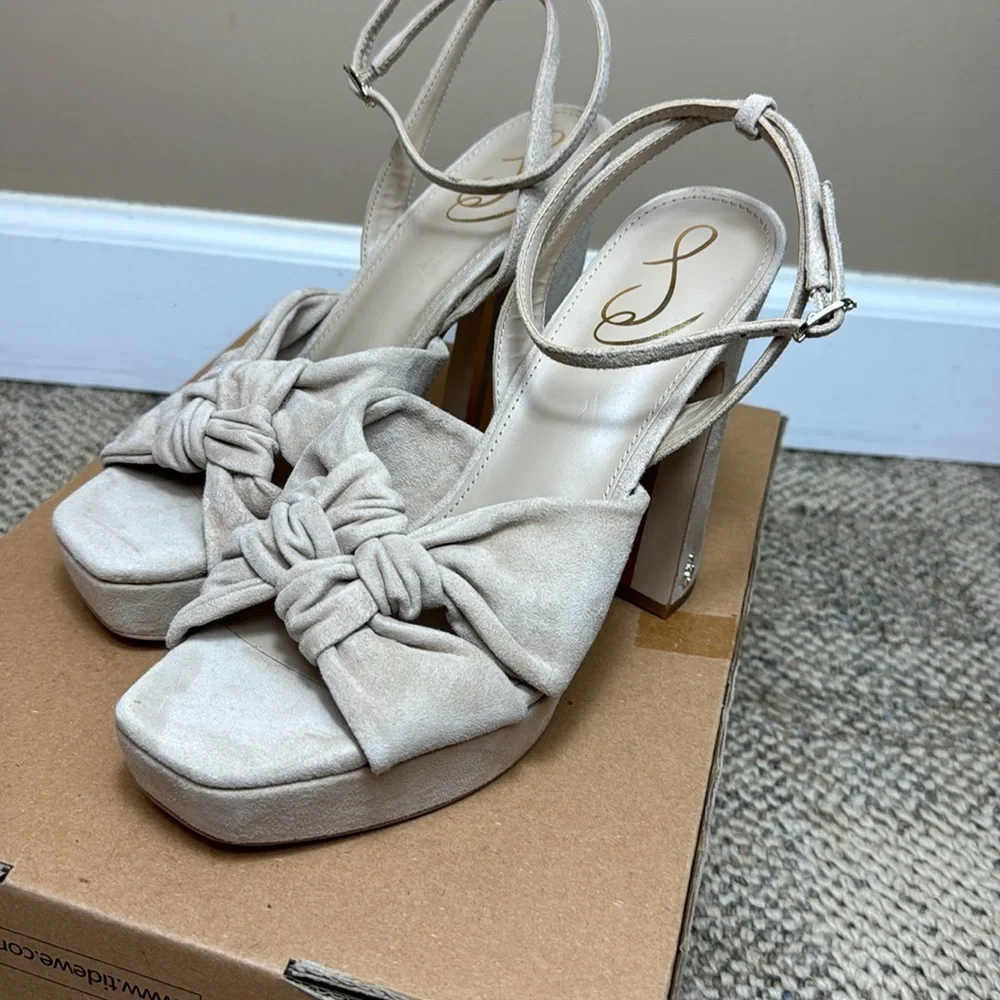 Sam Edelman Women's Kristen Platform Sandal, Cappuccino, Size 9